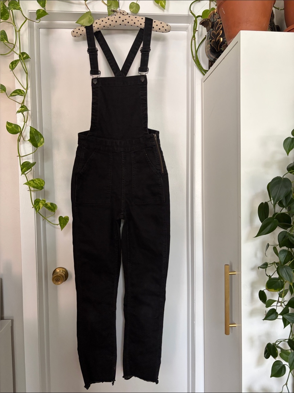 Madewell Black Women's Denim Overalls